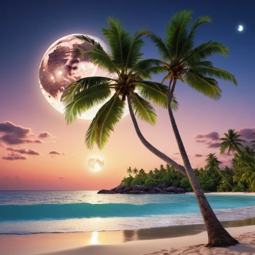 moon and star background,coconut tree,dream beach,coconut trees,tropical beach,tropical island,ocean paradise,tropical sea,beautiful beach,tropical house,delight island,coconuts on the beach,beach scenery,beautiful beaches,paradises,beach landscape,summer background,caribbean beach,landscape background,deserted island,Photography,General,Realistic