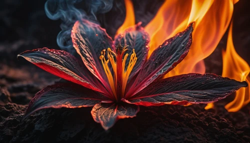 fire flower,flame flower,flame lily,flame vine,fire background,fire poker flower,flame of fire,dancing flames,embers,eruptive,flame spirit,ablaze,firecracker flower,aflame,erupting,fiery,open flames,fire heart,afire,fire and water,Photography,General,Fantasy