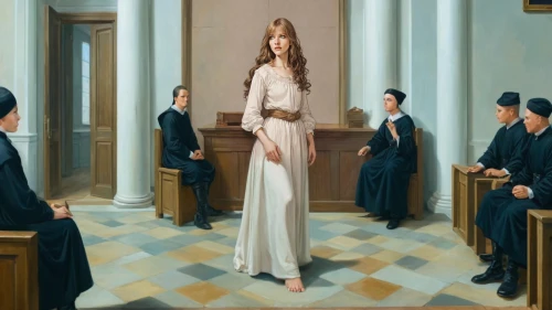 demoiselles,contemporary witnesses,church painting,clergywoman,vettriano,cassock,maidservant,carmelite order,annulment,interconfessional,holy communion,maidservants,medjugorje,dalida,donsky,girl in a long dress,khnopff,coadjutor,prioress,ecclesiastic