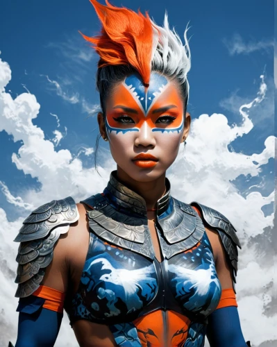 anakara,liora,female warrior,mohawk,huiraatira,kitana,ahsoka,liara,korana,wind warrior,warrior woman,sakazaki,solara,scorpia,maliana,akuma,akasha,lina,pintados,blanka,Photography,Artistic Photography,Artistic Photography 11