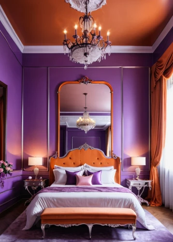ornate room,purple,bedchamber,chambre,violet colour,rich purple,great room,purple wallpaper,victorian room,interior decoration,morado,defence,interior decor,the purple-and-white,purples,sleeping room,sumptuous,bedroom,bedrooms,interior design,Photography,General,Realistic