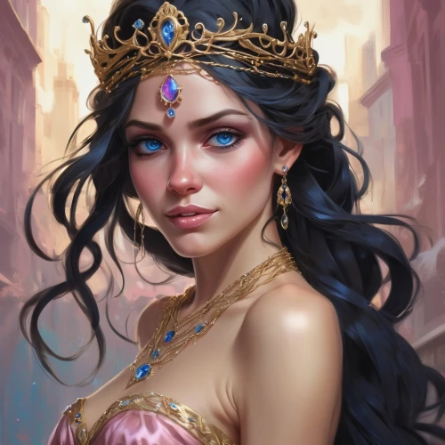 fantasy art,fantasy portrait,margairaz,margaery,fantasy woman,esmeralda,sigyn,frigga,mervat,oriental princess,estess,the enchantress,cleopatra,fantasy picture,noblewoman,inanna,priestess,blue enchantress,megara,inara,Conceptual Art,Fantasy,Fantasy 01