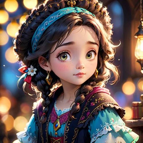 princess anna,esmeralda,agnes,cute cartoon character,fairy tale character,lumidee,evie,merida,elsa,disney character,rapunzel,serafina,little girl fairy,belle,tangled,romani,fairie,storybook character,zarina,jasmine,Anime,Anime,Cartoon