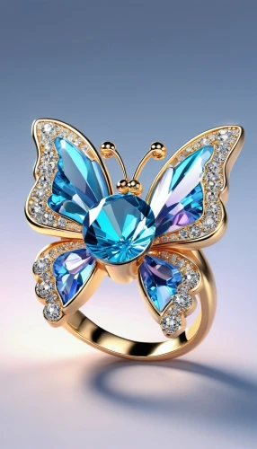 ulysses butterfly,blue butterfly,blue butterfly background,glass wing butterfly,mazarine blue butterfly,ring jewelry,colorful ring,sky butterfly,engagement ring,wedding ring,aurora butterfly,diamond ring,jewelry manufacturing,paraiba,ring with ornament,french butterfly,metalmark,chaumet,jewelry florets,birthstone,Unique,3D,3D Character