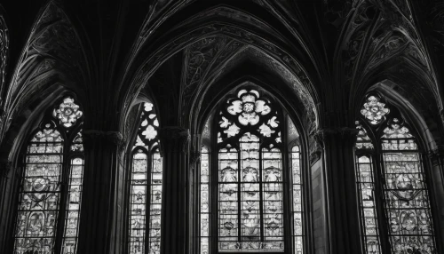 neogothic,transept,cologne cathedral,cathedrals,church windows,buttresses,buttressing,stephansdom,gothic style,gothic,gothic church,buttressed,stained glass windows,buttress,ulm minster,quire,hammerbeam,lichfield,dark gothic mood,church window,Illustration,Black and White,Black and White 33