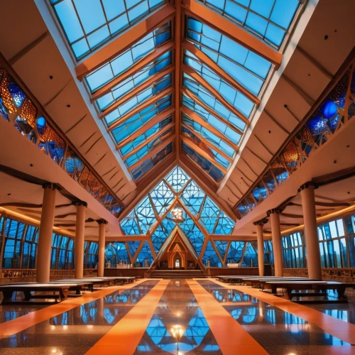 glass pyramid,glass roof,atriums,atrium,hall roof,christ chapel,hall of nations,symmetrical,cochere,lobby,conservatory,skylights,structural glass,roof truss,gaylord palms hotel,nemacolin,tulalip,hotel lobby,glass building,roof structures,Photography,General,Realistic