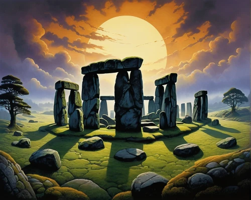 megalithic,henge,megaliths,stone circle,standing stones,stone henge,stone circles,druids,stonehenge,neo-stone age,background with stones,summer solstice,neolithic,spring equinox,menhirs,megalith,cromlech,henges,chalcolithic,avebury,Illustration,Vector,Vector 09