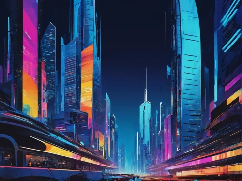 cybercity,futuristic landscape,cybertown,colorful city,guangzhou,city highway,futuristic,polara,superhighways,futuristic architecture,metropolis,cityscape,cyberpunk,tokyo city,shinjuku,cyberport,coruscant,fantasy city,futurist,autopia,Art,Artistic Painting,Artistic Painting 42