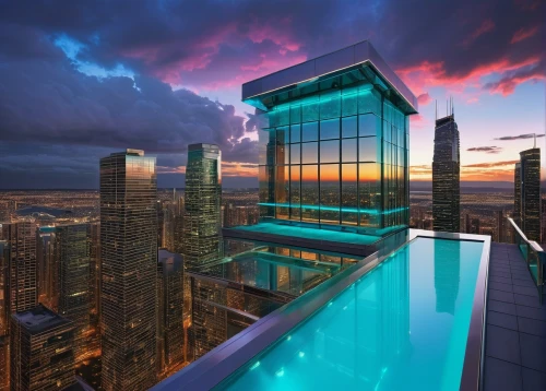 infinity swimming pool,roof top pool,skyloft,skyscapers,sathorn,penthouses,damac,tallest hotel dubai,chicago skyline,sky apartment,swissotel,dubay,jumeirah,vdara,marina bay sands,glass wall,sky city tower view,largest hotel in dubai,escala,skydeck,Conceptual Art,Sci-Fi,Sci-Fi 21