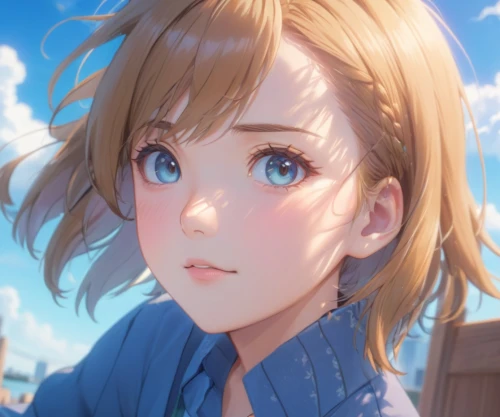 violet evergarden,darjeeling,tarmugi,mayapuri,kaori,haru,niijima,chihaya,kanata,tsumugi kotobuki k-on,haruka,jeeta,yachi,blue sky,kaho,hikari,mari,hidari,bluesky,honolulu,Anime,Anime,Realistic