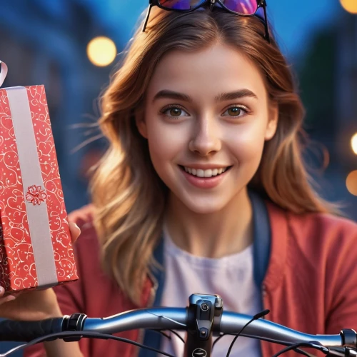 blonde girl with christmas gift,brunette with gift,gift tag,red gift,gift card,gift wrapping,giftrust,retro gifts,give a gift,gifting,holiday gifts,gift loop,gifts,bikeshare,woman bicycle,the gifts,gift bag,gift bags,gift wrap,holiday shopping,Photography,General,Commercial