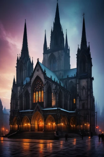 gothic church,haunted cathedral,neogothic,gothic style,gothic,black church,cathedrals,nidaros cathedral,the black church,aachen cathedral,dark gothic mood,cathedral,notre dame,notre,ravenloft,cologne cathedral,spires,house of prayer,ecclesiam,unchurched,Conceptual Art,Oil color,Oil Color 09