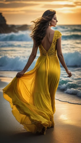 gracefulness,girl in a long dress,passion photography,exhilaration,yellow jumpsuit,golden light,celtic woman,voile,flamenca,the wind from the sea,riverdance,girl on the dune,golden yellow,yellow skin,windswept,flamenco,bergersen,fusion photography,yellow,danseuse,Photography,General,Fantasy