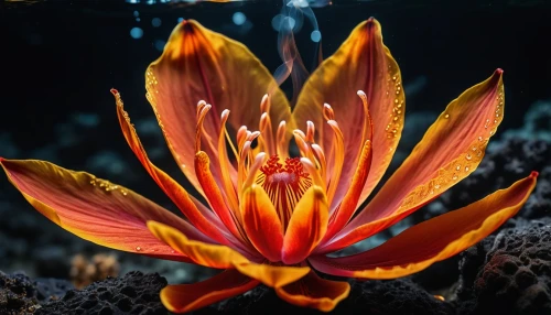 pond flower,red water lily,water lily flower,lotus on pond,pond lily,orange lily,flame flower,water lotus,flame lily,flower of water-lily,bromeliaceae,water lily,blooming lotus,fynbos,large water lily,waterlily,torch lily,fire flower,water flower,lily flower,Photography,Artistic Photography,Artistic Photography 01