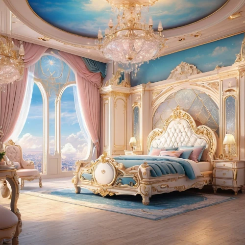 ornate room,bedchamber,opulently,great room,opulence,opulent,the little girl's room,sleeping room,dreamhouse,fairy tale,fairy tale castle,four poster,3d fantasy,sea fantasy,chambre,luxury hotel,extravagance,neverland,bedrooms,staterooms,Photography,General,Natural