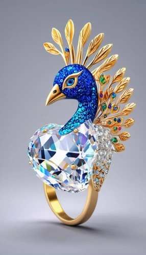 an ornamental bird,ornamental bird,mouawad,ring dove,ornamental duck,goldsmithing,ring with ornament,jeweller,boucheron,ring jewelry,birds gold,chaumet,bowerbird,anello,decoration bird,blue peacock,arpels,karat,jewelry manufacturing,gold jewelry,Unique,3D,3D Character