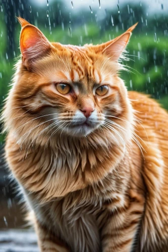 rain cats and dogs,orange tabby cat,ginger cat,red tabby,thunderclan,orange tabby,thunderpuss,riverclan,windclan,brambleclaw,siberian cat,firestar,raindops,cat image,felo,breed cat,godeffroy,heavy rain,red whiskered bulbull,anf,Photography,General,Realistic