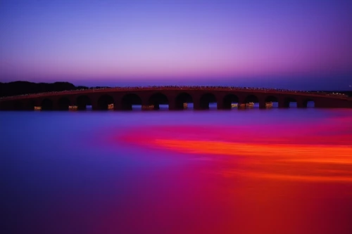 wavelength,lake of fire,volcanic lake,cauvery,godavari,purple landscape,han river,evening lake,rainbow bridge,splendid colors,daecheong lake,chambal,incredible sunset over the lake,colorful water,intense colours,mahanadi,pink dawn,aswan,heart of love river in kaohsiung,pont du gard,Photography,Artistic Photography,Artistic Photography 10