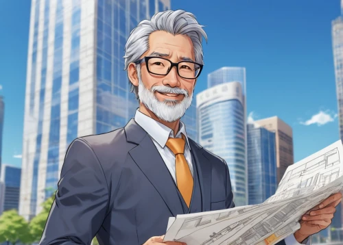 salaryman,isozaki,tonegawa,toshihiko,hirotaka,zetsche,newspaperman,kamurocho,nikkei,newsman,toyohiko,watari,satoshi,karoshi,toshikatsu,hachiman,newscaster,financial advisor,michibata,junichiro,Illustration,Japanese style,Japanese Style 02