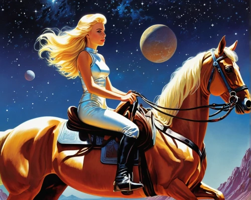 horsewoman,dazzler,horseback,horseriding,sagittarius,emshwiller,mystara,constellation centaur,ladyhawke,horseback riding,astrea,epona,sandahl,eilonwy,horse riding,equestrian,cosmogirl,equestrianism,barsoom,constellation unicorn,Conceptual Art,Sci-Fi,Sci-Fi 20