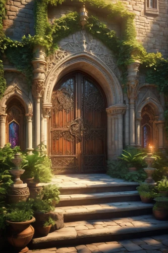 labyrinthian,arenanet,marycrest,theed,doorways,portal,riftwar,entrances,the threshold of the house,hall of the fallen,medieval,castleguard,entryway,wood gate,entrada,entranceway,briarcliff,house entrance,lyonshall,doorway,Photography,Artistic Photography,Artistic Photography 15