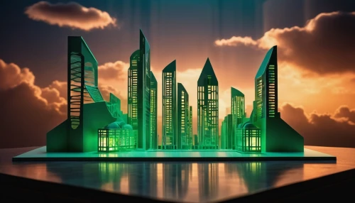 futuristic architecture,futuristic landscape,fantasy city,arcology,cybercity,city skyline,skyscrapers,3d fantasy,metropolis,barad,city buildings,monoliths,futuristic art museum,cyberport,urban towers,art deco background,cube stilt houses,maquettes,dubay,3d background,Unique,Paper Cuts,Paper Cuts 10