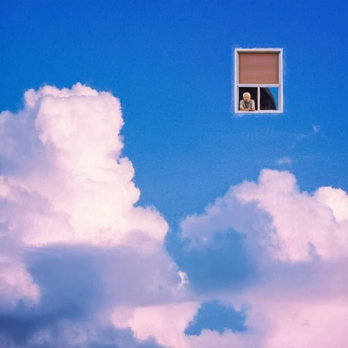 sky apartment,heavenly ladder,windows,skydrive,sky,housetop,clouds - sky,cloudmont,bedroom window,skycraper,window,whitebox,cielo,against sky,window to the world,cloudstreet,skylight,sladek,open window,the window,Conceptual Art,Fantasy,Fantasy 04