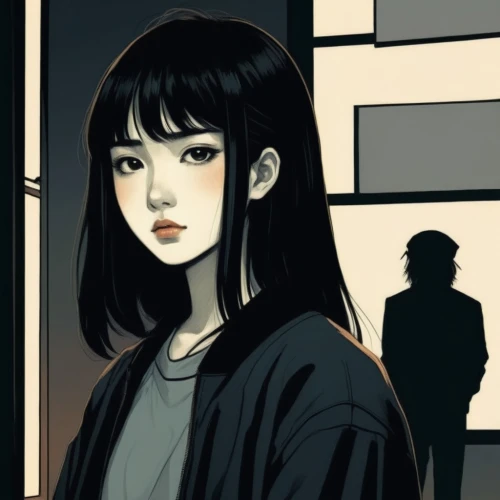 phonogram,tomie,emiko,manhwa,mizuhara,nodari,worried girl,taeko,tatsuro,toshiko,mikiko,sukeban,sawako,sango,takiko,ayako,tsuga,komi,hiroko,kayo,Illustration,Black and White,Black and White 02