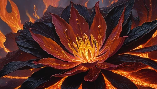 flame flower,fire flower,fire poker flower,flame lily,oriflamme,torch lilies,flame of fire,fire background,dancing flames,torch lily,flame spirit,fire mandala,flower of passion,flame vine,flower in sunset,burning torch,ablaze,fiery,embers,firelight,Illustration,Realistic Fantasy,Realistic Fantasy 03