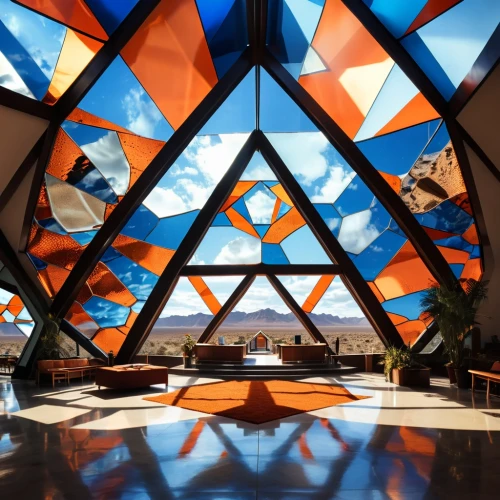 dymaxion,etfe,kaleidoscape,futuristic art museum,arcosanti,glass pyramid,polygonal,octagons,roof domes,sky space concept,geometrics,copperopolis,geometric shapes,musical dome,dome,polytope,kaleidoscope,dome roof,geometric,futuristic architecture,Photography,General,Realistic