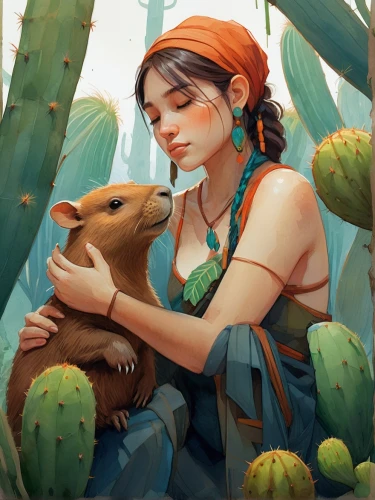 girl with dog,crocodile woman,zarina,inara,companion dog,argan,digital illustration,digital painting,fantasy portrait,heatherley,isabela,companion,radha,game illustration,dog illustration,fauna,tamarin,companions,almendra,raices,Conceptual Art,Sci-Fi,Sci-Fi 01