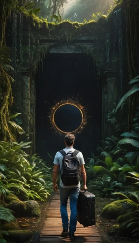 the mystical path,pilgrimage,entrada,heaven gate,photomanipulation,the path,photo manipulation,fantasy picture,traveler,portals,photoshop manipulation,entering,world digital painting,traveller,viaje,passage,a journey of discovery,journeys,ascension,descent,Photography,General,Fantasy