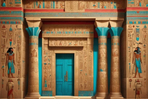 egyptian temple,dendera,horemheb,neferhotep,pharaonic,abydos,ancient egypt,karnak,merneptah,egyptienne,hieroglyphs,hieroglyph,amenemhet,amenemhat,ancient egyptian,wadjet,ptahhotep,pharoahs,thutmose,main door,Illustration,Japanese style,Japanese Style 07