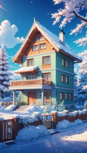 winter house,winter background,christmas snowy background,christmas wallpaper,snow roof,christmasbackground,snow scene,butka,snowy landscape,winter village,ski resort,snow landscape,snowhotel,house in the mountains,kazoku,house in mountains,dreamhouse,wooden house,setsuna,holiday complex,Illustration,Japanese style,Japanese Style 03