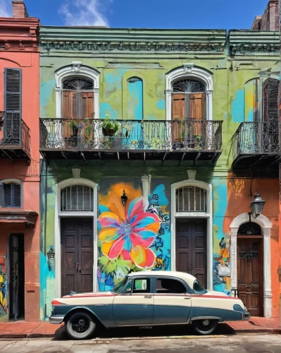 new orleans,neworleans,marigny,french quarters,nola,colorful facade,dumaine,bywater,francisville,old havana,rowhouse,bienville,cuba background,muralist,havana,cubano,urban art,buick,hemispheric,ybor,Conceptual Art,Graffiti Art,Graffiti Art 07