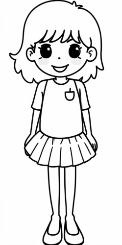 omori,chibi girl,arle,nanako,frisk,my clipart,pamyu,chibchan,chihiro,coloring pages kids,mafalda,line art children,chib,marinette,sumire,miette,momoe,chara,muffy,clipart,Design Sketch,Design Sketch,Rough Outline