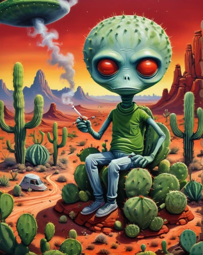 sleestak,martians,alien planet,martian,extraterrestrial life,extraterritorial,extraterrestrial,extraterrestrials,sulei,seti,mekon,ufologist,planet alien sky,ufos,peyote,alien world,ufo,area 51,klaatu,entheogenic,Illustration,Realistic Fantasy,Realistic Fantasy 18