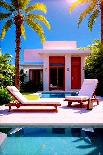 holiday villa,tropical house,cabana,pool house,palmilla,paradisus,3d render,3d rendering,render,cabanas,beach house,renders,idyllic,riviera,paraiso,bungalow,holiday home,3d rendered,beachhouse,bungalows,Unique,Design,Character Design