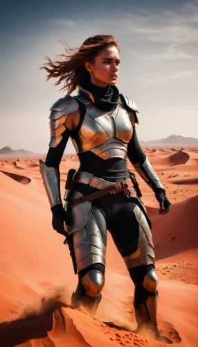 female warrior,warrior woman,barsoom,sandahl,alien warrior,arrakis,wind warrior,desert background,gotrek,breastplates,unarmoured,saliyah,breastplate,spartan,geonosis,dahari,simara,girl on the dune,tassili,zavtra,Photography,Documentary Photography,Documentary Photography 08