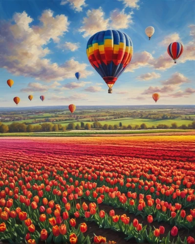 colorful balloons,tulip field,tulips field,tulip fields,ballooning,balloon trip,balloonists,balloons flying,tulip festival,balloonist,balloon fiesta,tulip background,flower field,balloons over bagan,red balloon,windows wallpaper,splendor of flowers,blooming field,balloon and wine festival,balloon,Photography,General,Commercial