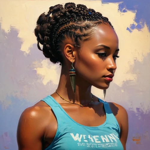 welin,african woman,african american woman,oil painting on canvas,chimamanda,wilk,nneka,braid african,twists,world digital painting,nigeria woman,oil painting,nubian,thandie,girl portrait,duvernay,amaka,oil on canvas,beautiful african american women,dirie,Conceptual Art,Sci-Fi,Sci-Fi 22