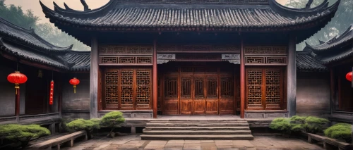 asian architecture,qibao,qingcheng,suzhou,shuozhou,buddhist temple,chaozhou,pingyao,shaoxing,hall of supreme harmony,dojo,wuzhen,hengdian,longshan,qufu,wudang,zhaozhou,soochow,hutong,yongshu,Illustration,Realistic Fantasy,Realistic Fantasy 07