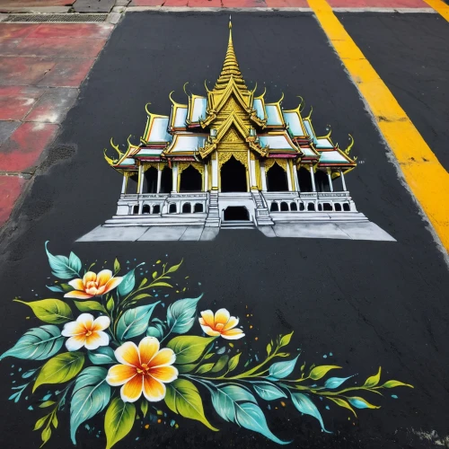 floral rangoli,rangoli,chiangmai,bangkok,prabang,pookkalam,kolam,thai pattern,thai temple,songkhla,phangnga,rattanakiri,songkla,krungthai,bhumibol,bkk,songkhram,hua hin,ramkhamhaeng,wall painting,Illustration,Realistic Fantasy,Realistic Fantasy 23