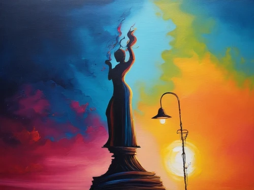 oil painting on canvas,lord shiva,liberty enlightening the world,golden candlestick,lady liberty,lady justice,oil painting,justitia,art painting,god shiva,lamplighter,mahashivratri,tirthankar,torchbearer,siddhartha,light bearer,statue of liberty,oil on canvas,spray paint,the statue of liberty,Illustration,Realistic Fantasy,Realistic Fantasy 25