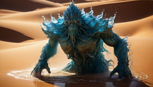 water creature,nekron,gradimir,nyarlathotep,raziel,akhnaten,kharga,mahavatar,susanoo,elashyi,mahadeva,djinn,aamoth,sea god,malom,hydroid,yarkas,cocytus,jotun,telos,Conceptual Art,Fantasy,Fantasy 28