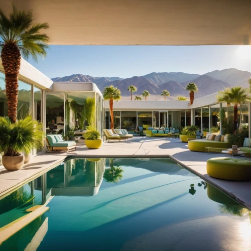 palm springs,mid century modern,mid century house,pool house,neutra,amanresorts,beverly hills,midcentury,mansions,summerlin,scottsdale,bendemeer estates,beverly hills hotel,luxury property,palmilla,dunes house,royal palms,outdoor pool,tropical house,luxury home,Art,Classical Oil Painting,Classical Oil Painting 15