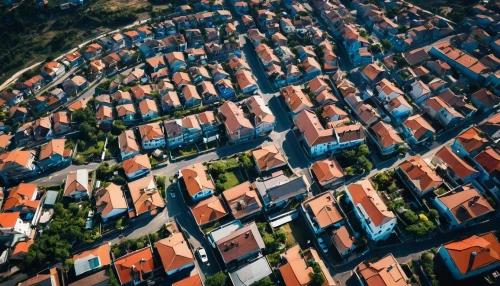 row of houses,blocks of houses,escher village,subdivisions,suburbs,housing estate,suburbia,block of houses,suburban,boardinghouses,townships,houses,row houses,langa,aerial view umbrella,aerial landscape,roofs,neighborhoods,subdivision,house roofs,Conceptual Art,Fantasy,Fantasy 06