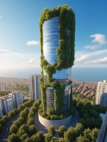 ecotopia,planta,residential tower,sky apartment,stalin skyscraper,the energy tower,cesar tower,electric tower,terraformed,bird tower,seasteading,urban towers,skyscraper,skyscraping,futuristic architecture,renaissance tower,ecologia,escala,sky ladder plant,floating island,Photography,General,Realistic