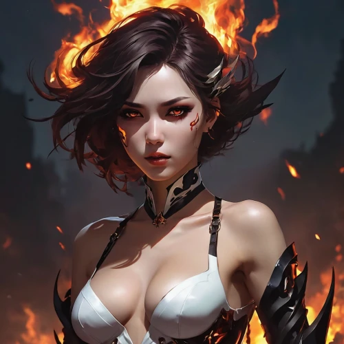 cinder,fire siren,fire angel,fire background,vayne,fiora,burning hair,fire devil,fire master,fire eyes,lina,combusts,triss,zhixue,scorched,xiaomei,fiery,yangmei,infernal,azula,Conceptual Art,Fantasy,Fantasy 06