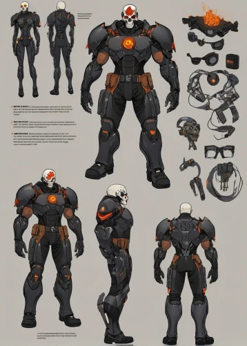 helghast,battlesuit,potemkin,darkseid,evangelion mech unit 02,war machine,turrican,mech,stryfe,concept art,metallo,raynor,deathstroke,mechs,tankor,ironhide,muscular build,brute,battletech,greyskull,Unique,Design,Character Design